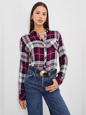 Rails Hunter Plaid Button Down Shirt Medium